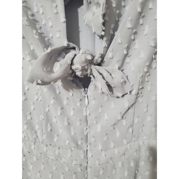 NWT Anthropologie Sunday In Brooklyn Textured Gray Chiffon Dress Size Small - Picture 10 of 16